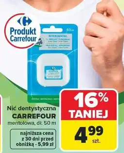 Carrefour Nić dentystyczna mentolowa oferta