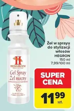 Carrefour Żel w sprayu do stylizacji włosów Hegron oferta