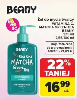 Carrefour Żel do mycia twarzy witamina C, matcha green tea oferta