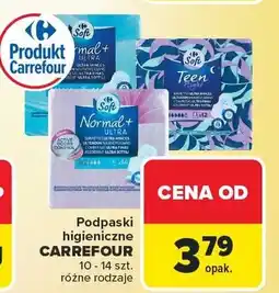 Carrefour Podpaski higieniczne różne rodzaje oferta