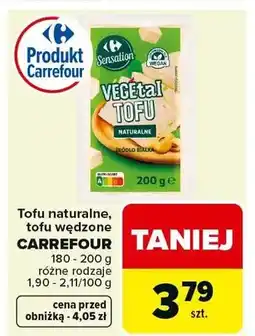 Carrefour Tofu naturalne, tofu wędzone różne rodzaje oferta