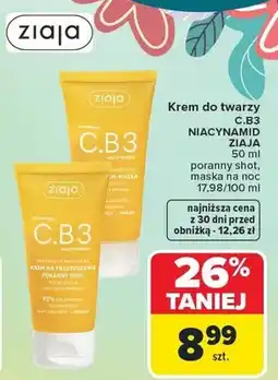 Carrefour Krem do twarzy C.B3 niacynamid oferta