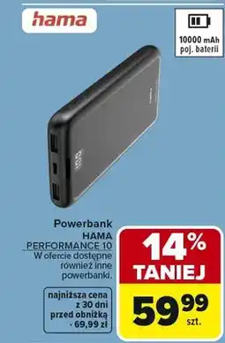 Carrefour Powerbank HAMA PERFORMANCE 10 oferta
