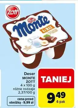 Carrefour Deser monte różne rodzaje oferta