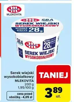 Carrefour Serek wiejski wysokobiałkowy oferta