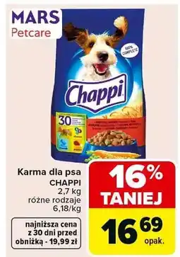 Carrefour Karma dla psa Chappi różne rodzaje oferta