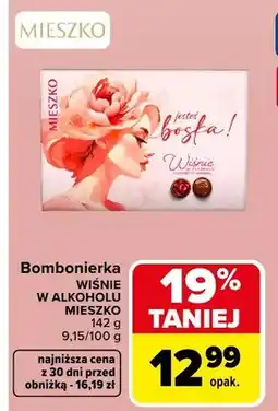 Carrefour Bombonierka wiśnia w alkoholu Mieszko oferta