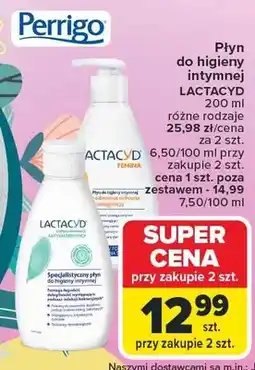 Carrefour Płyn do higieny intymnej Lactacyd różne rodzaje oferta