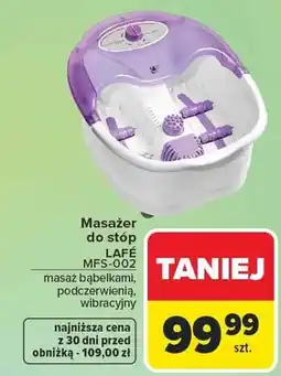 Carrefour Masażer do stóp masaż bąbelkami, podczerwienią, wibracyjny oferta