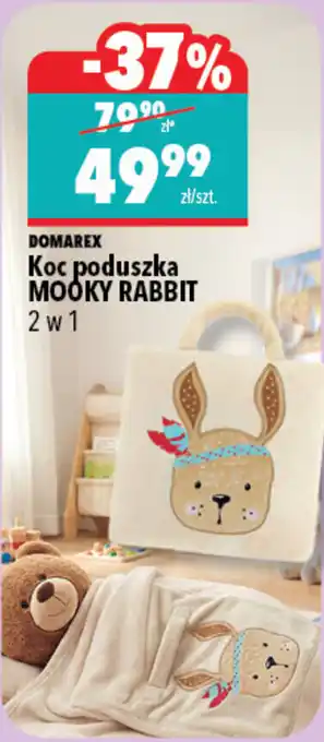 DOMAREX Koc dziecięcy Mooky Rabbit 2w1
