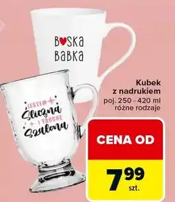 Carrefour Kubek z nadrukiem oferta