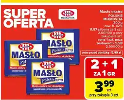 Carrefour Masło ekstra Polskie różne rodzaje oferta