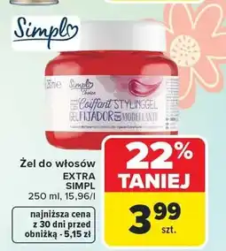 Carrefour Żel do włosów Extra Simple oferta