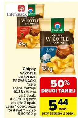 Carrefour Chipsy w kotle prażone przysmaki oferta