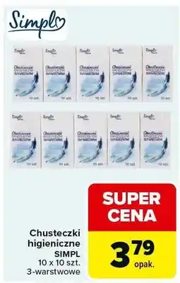 Carrefour Chusteczki higieniczne 3-warstwowe oferta
