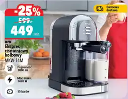 Biedronka MPM Ekspres ciśnieniowy kolbowy MKW-14M oferta