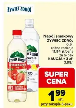 Carrefour Napój smakowy różne rodzaje oferta