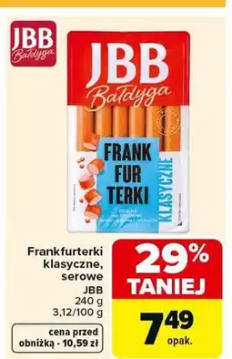 Carrefour Frankfurterki klasyczne, serowe oferta