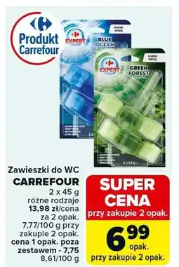 Carrefour Zawieszki do WC Blue Ocean oferta