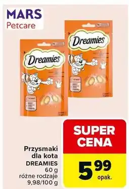 Carrefour Przysmaki dla kota Dreamies różne rodzaje oferta