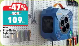 Biedronka NITEO Przedłużacz bębnowy 15m oferta