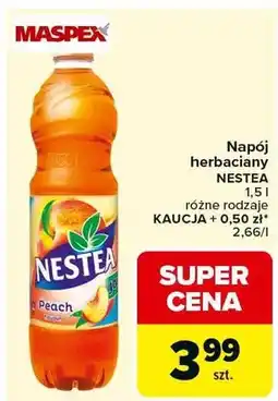 Carrefour Napój herbaciany Peach różne rodzaje oferta