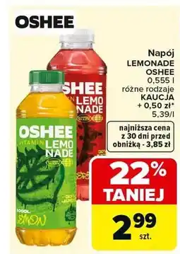 Carrefour Napój Lemonade różne rodzaje kaucja + 0,50 zł oferta