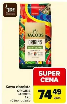 Carrefour Kawa ziarnista Origins Brasil & Colombia oferta