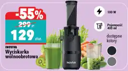 Biedronka INOVIVA Wyciskarka wolnoobrotowa oferta