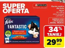 Carrefour Karma dla kota Felix Fantastic wiejskie smaki w galaretce różne rodzaje oferta