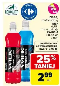 Carrefour Napój izotoniczny Wilk różne rodzaje oferta