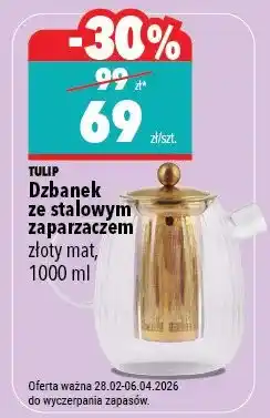 Biedronka Dzbanek ze stalowym zaparzaczem oferta