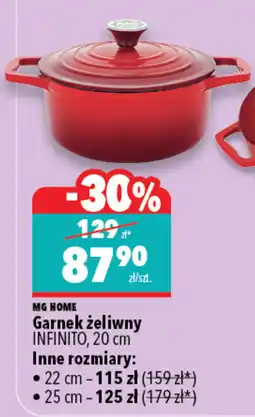 Biedronka MG HOME Garnek żeliwny INFINITO, 20 cm oferta