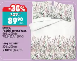 Biedronka DETEXPOL Pościel satyna baw. oferta
