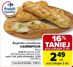 Carrefour Bagietka czosnkowa CARREFOUR oferta