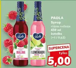 Kaufland PAOLA Syrop różne rodzaje 430 ml butelka oferta