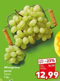 Kaufland Winogrona jasne luzem 1 kg oferta
