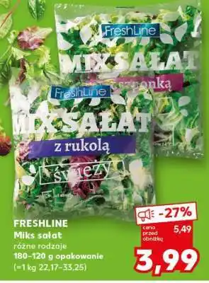 Kaufland FRESHLINE Miks sałat oferta