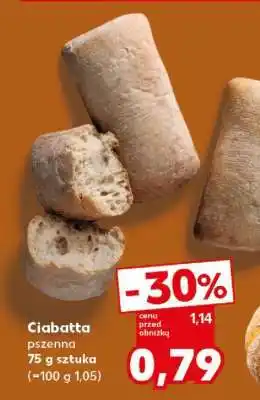 Kaufland Ciabatta pszenna 75 g sztuka oferta