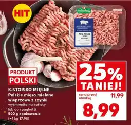 Kaufland K-STOISKO MIĘSNE Polskie mięso mielone wieprzowe z szynki oferta