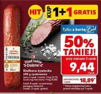 Kaufland Kiełbasa żywiecka oferta