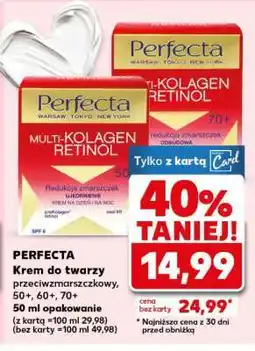 Kaufland PERFECTA Krem do twarzy przeciwzmarszczkowy, 50+, 60+, 70+ oferta