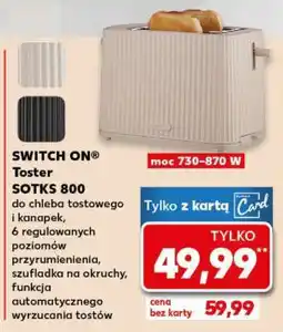 Kaufland SWITCH ON Toster SOTKS 800 oferta