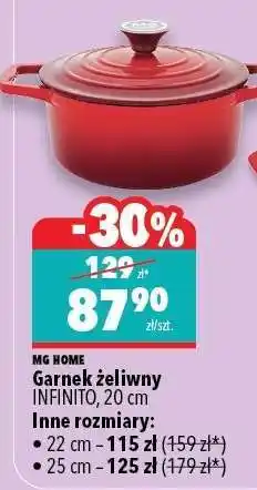 Biedronka MG HOME Garnek żeliwny INFINITO, 20 cm oferta