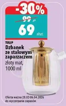 Biedronka Dzbanek ze stalowym zaparzaczem oferta