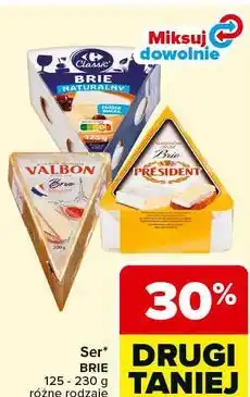 Carrefour Ser brie naturalny President oferta