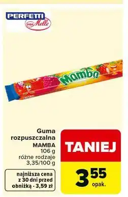 Carrefour Guma rozpuszczalna wieloowocowa Mamba oferta