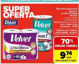 Carrefour Ręcznik papierowy Velvet Boost! oferta