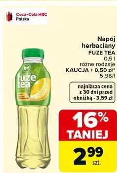 Carrefour Napój green ice tea citrus Fuzetea oferta