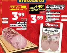 Topaz Kiełbasa krakowska sucha ze szynki oferta